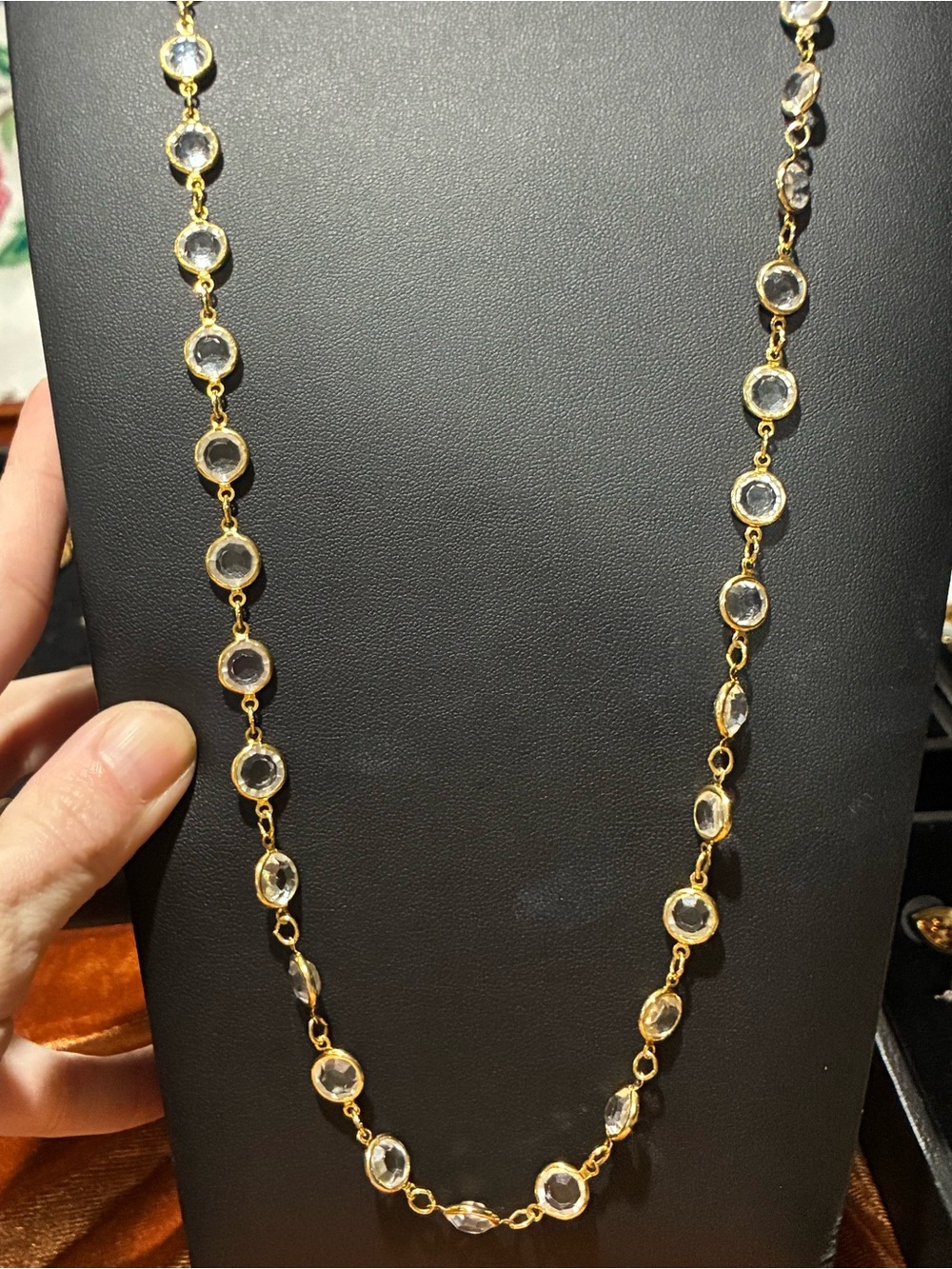 Vintage Swarovski Crystal Station Necklace